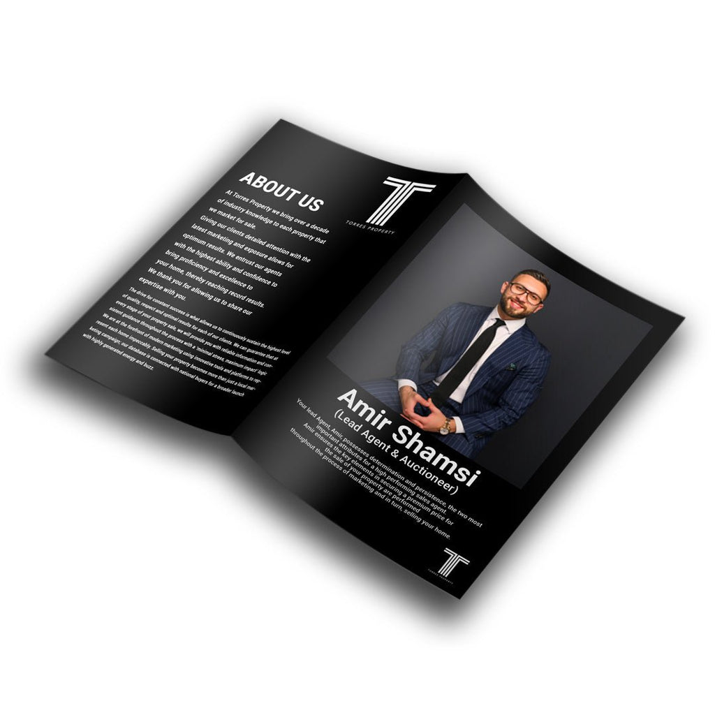 A3 - 4pp A4 Brochures - Torres Property - Designline