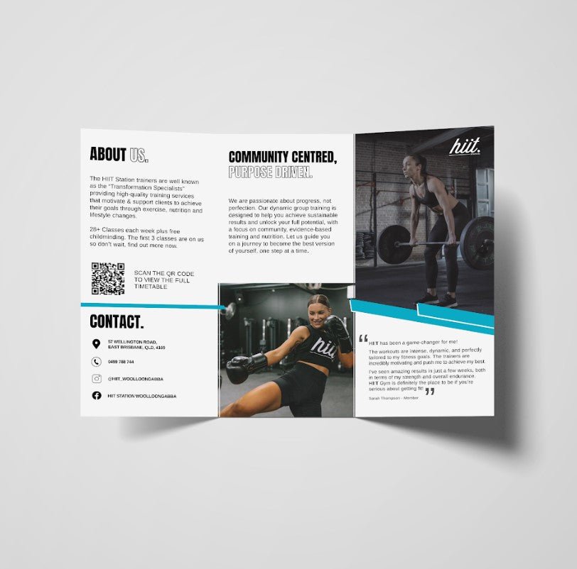 A4 Trifold - HIIT Station - Designline