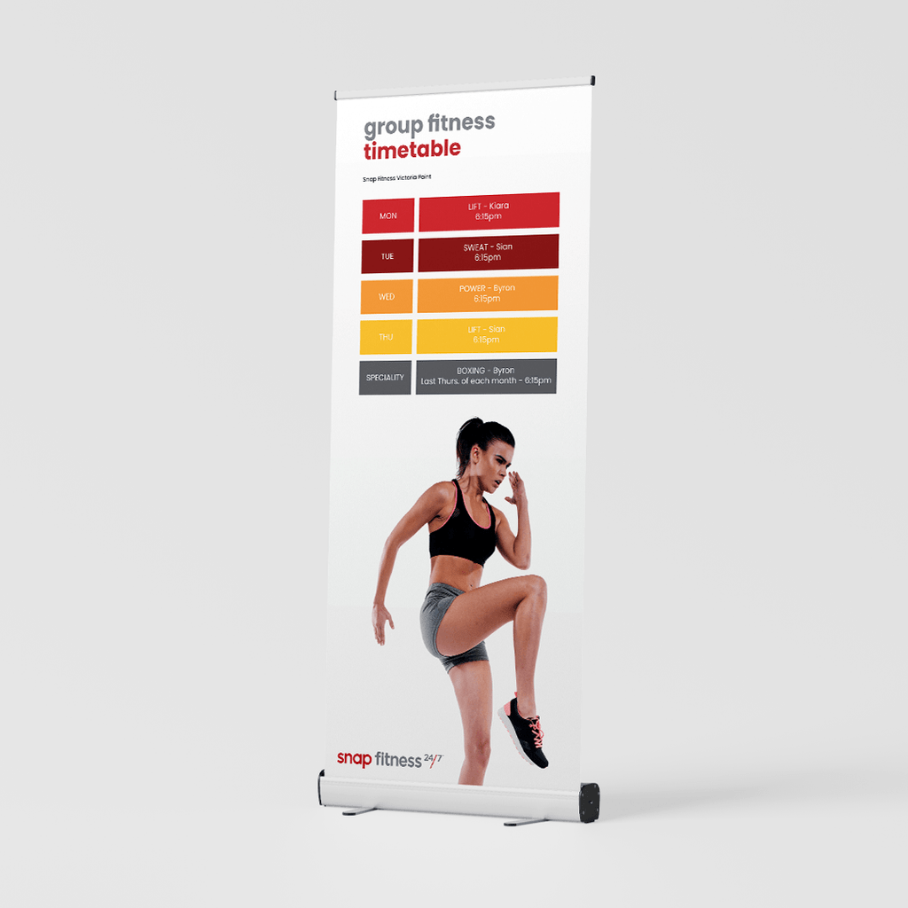 Pull Up Banner - Snap Fitness - Designline