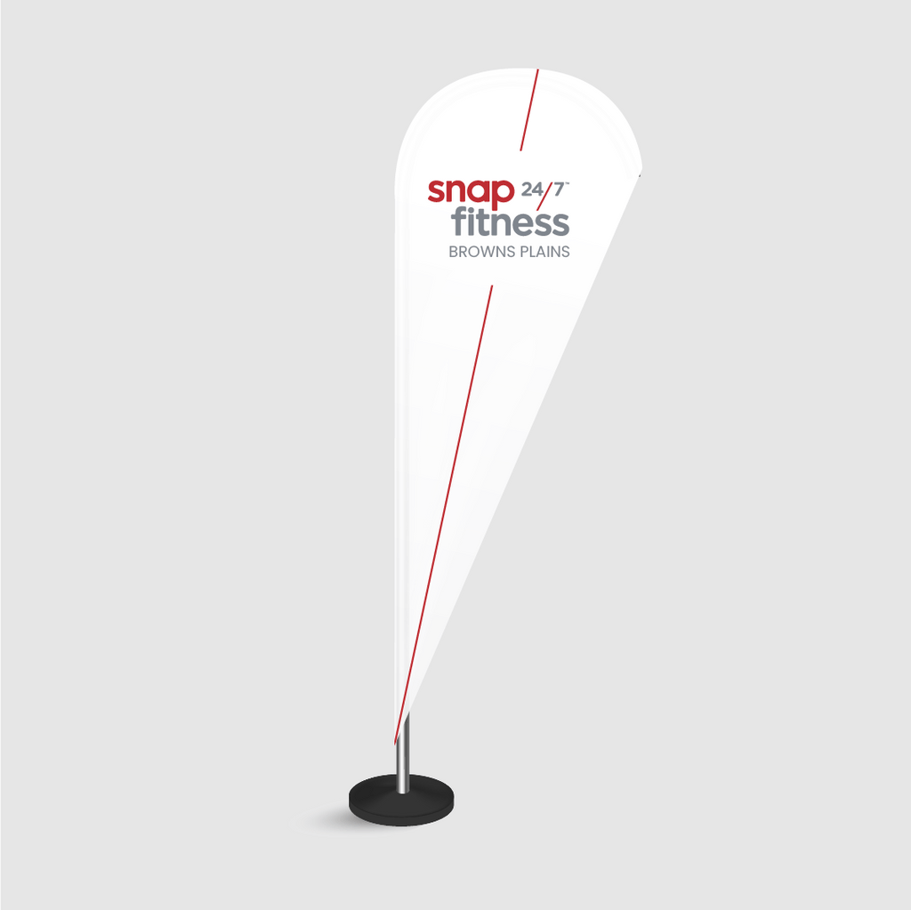 Teardrop Flag - Snap Fitness - Designline