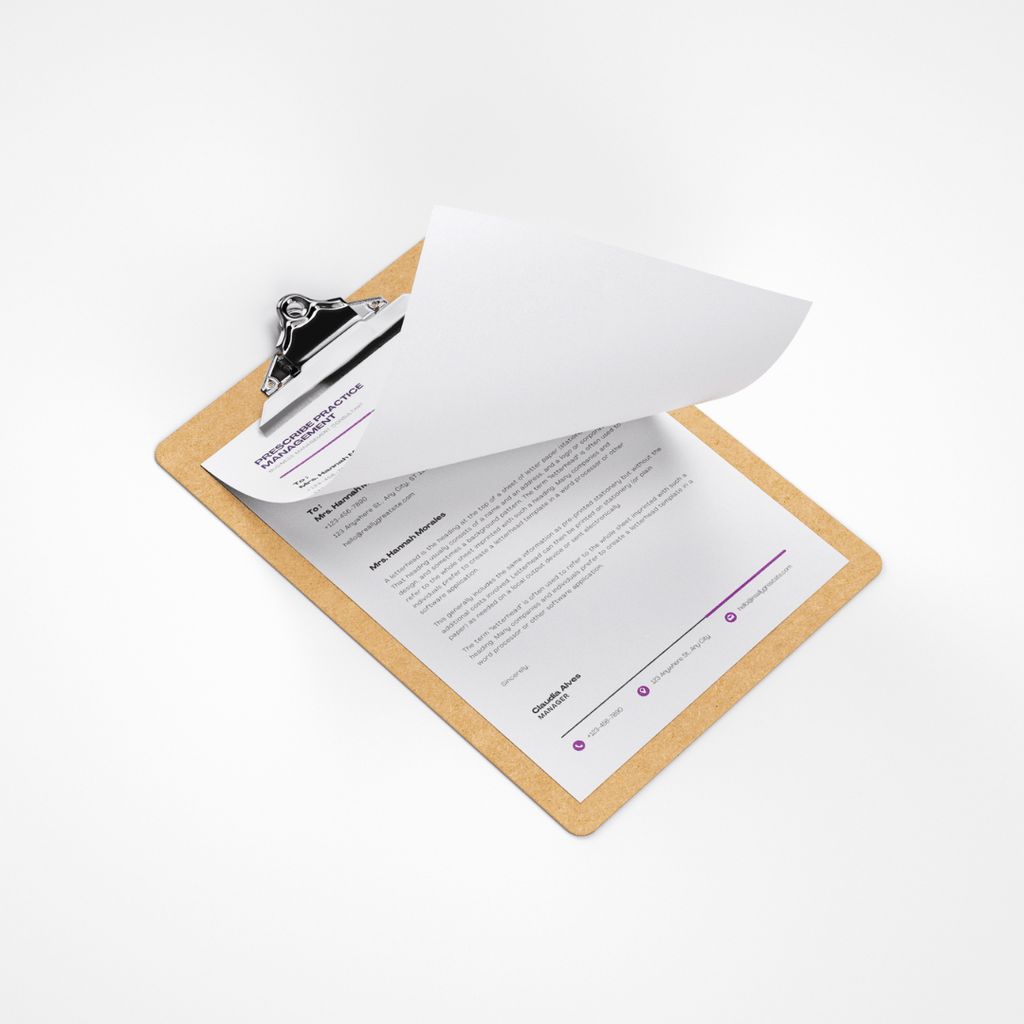A4 Letterhead - Prescribe - Designline