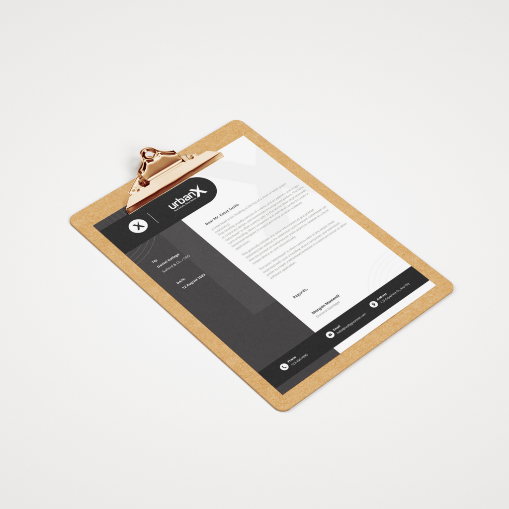 A4 Letterheads - UrbanX - Designline