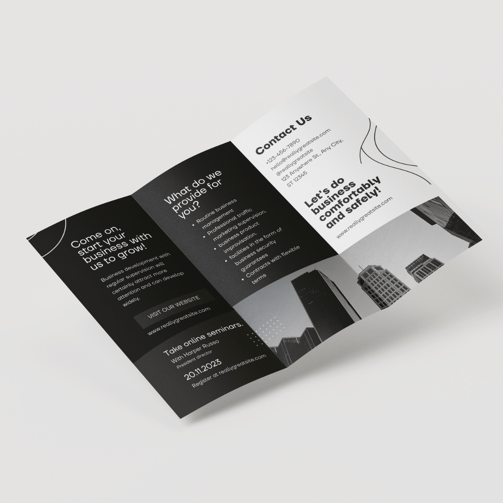 A4 Trifold Brochures - UrbanX - Designline