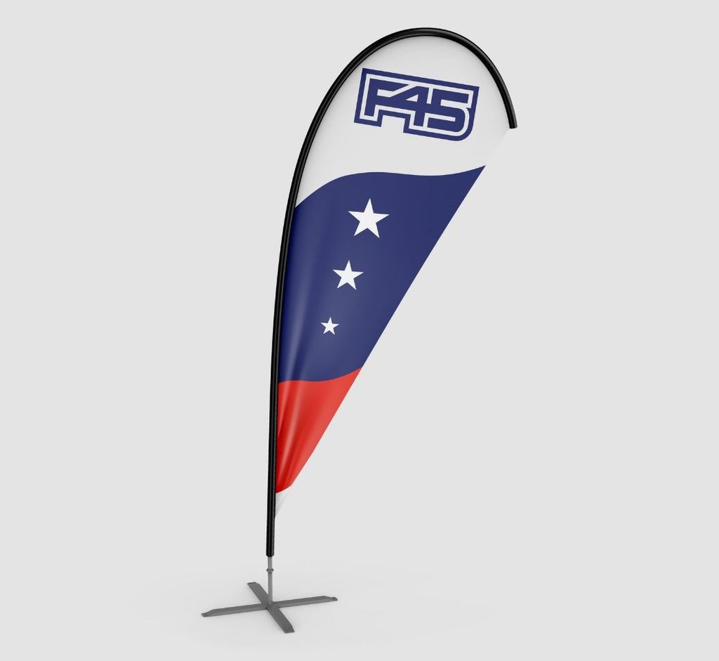 F45 + FS8 Teardrop Banner Flag - My Print Pal