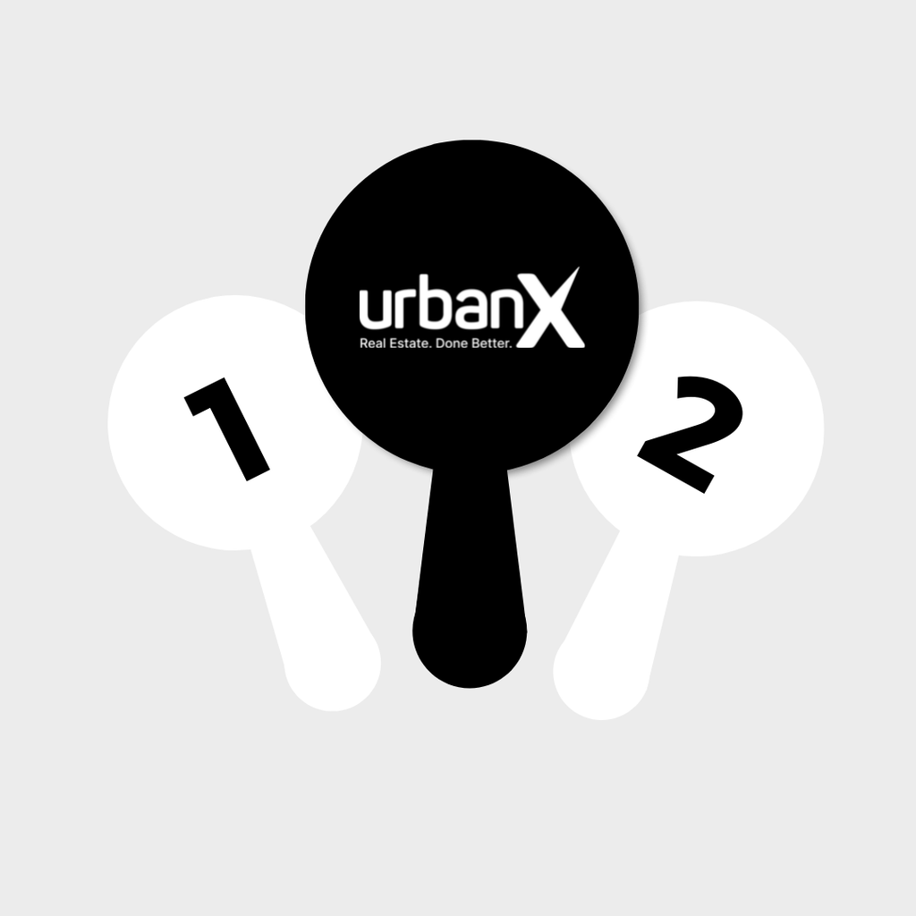 Plastic Auction Paddles - UrbanX - Designline